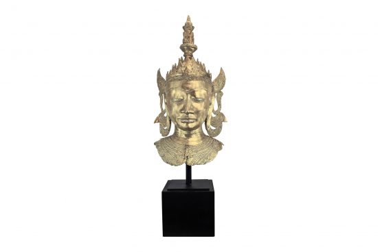Cabeza de ángel thailandés bronce 45x32x120cm