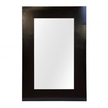 Espejo madera de Mindi rectangular negro 120x3x80cm