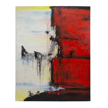 Cuadro abstracto tonos rojos 120x4x160cm