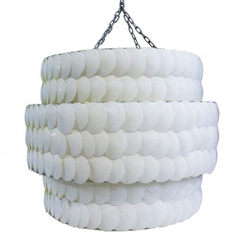 Lámpara de techo conchas blancas 60x60x60cm